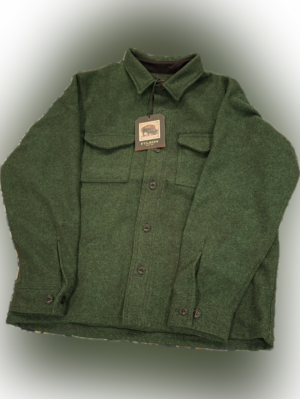 Filson Men's mackinaw wool jac shirt L made in USA